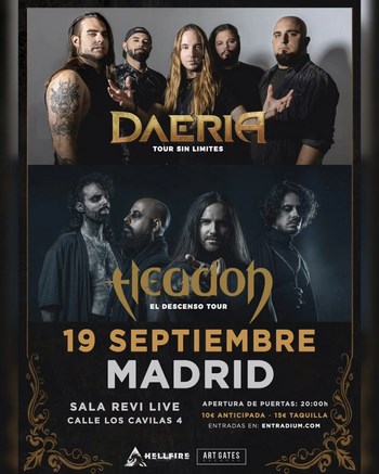 Daeria y Headon en Madrid este sábado Daeria y Headon en Madrid este sábado