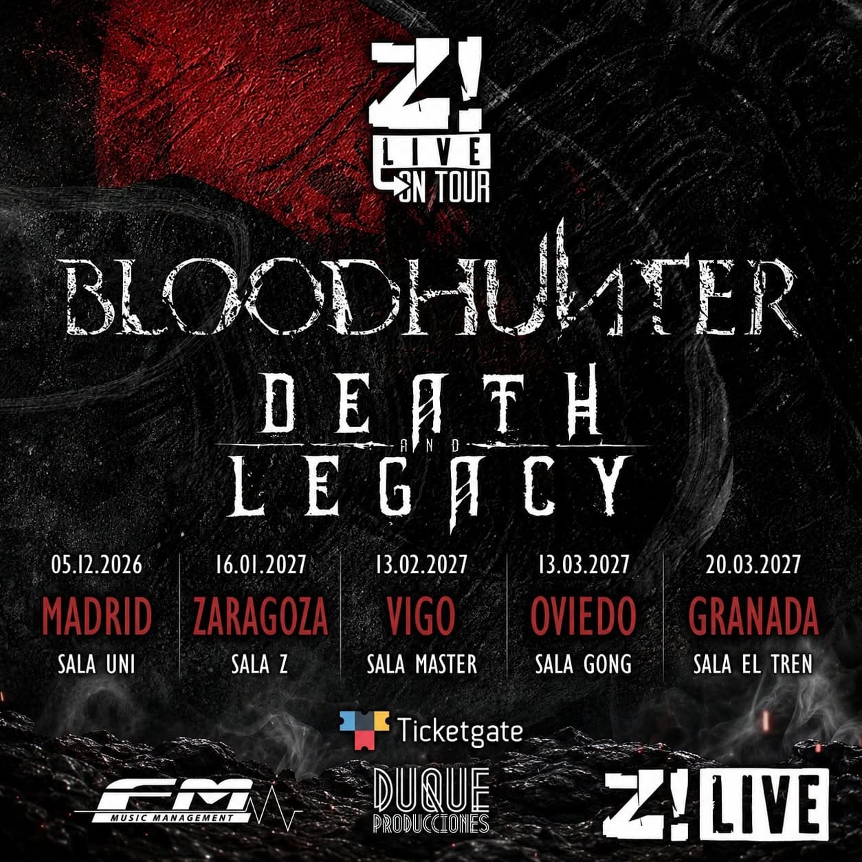 Gira de Bloodhunter y Death & Legacy