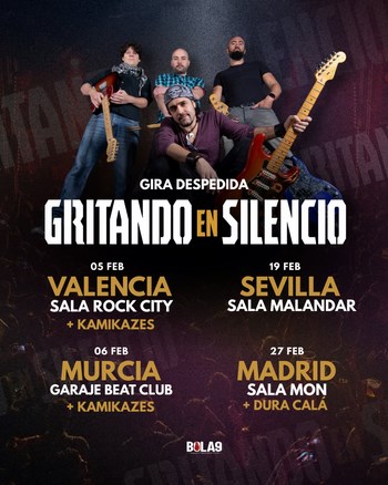 Gira despedida de Gritando en Silencio