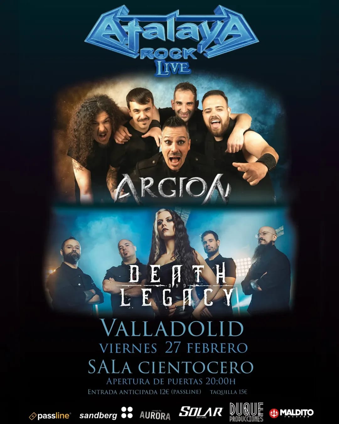 Argion y Death & Legacy en Valladolid