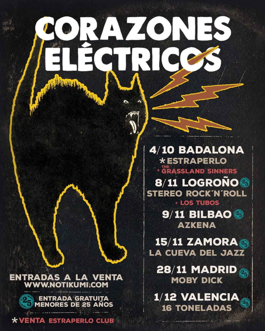 Corazones Electricos gira
